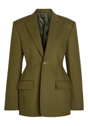 WARDROBE.NYC notched-lapels blazer - Green