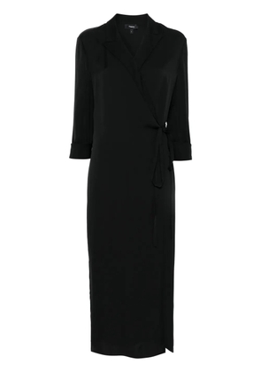 Theory lapel maxi dress - Black