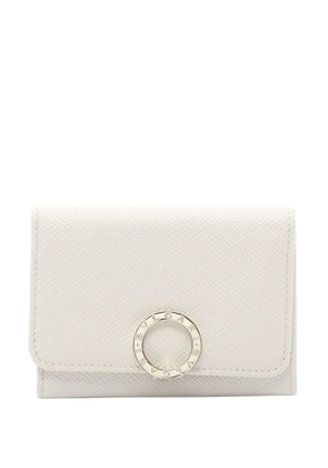 Bvlgari Pre-Owned 2010-2025 Grained Leather card holder - White