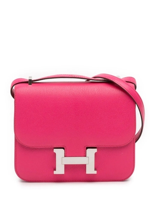 Hermès Pre-Owned 2022 Mini Chevre Mysore Constance 18 crossbody bag - Pink