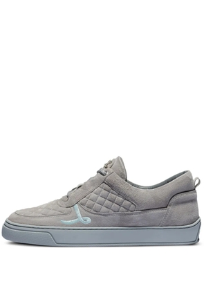 Leandro Lopes Faisca embroidered-logo sneakers - Grey