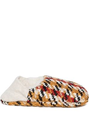 Merippa tweed slippers - Brown