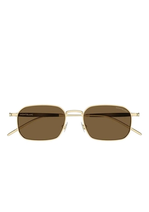 Montblanc square-frame sunglasses - Gold