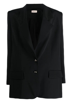 The Mannei Volt single-breasted silk-blend blazer - Black