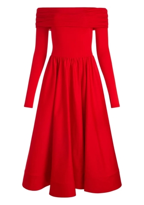 alice + olivia Chara midi dress - Red