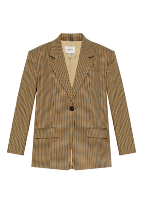 Gestuz checked single-button blazer - Neutrals