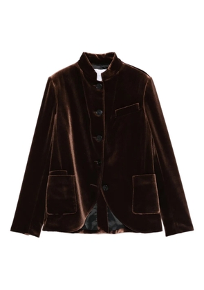 Cenere GB velvet jacket - Brown