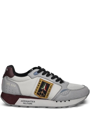 Aeronautica Militare embroidered patch sneakers - Grey