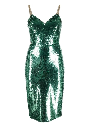 Philipp Plein sequin embellished midi dress - Green