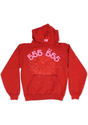 SP5DER OG Web cotton hoodie - Red