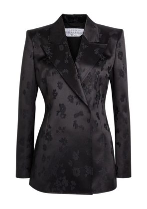 Gabriela Hearst floral double-breasted jacket - Black