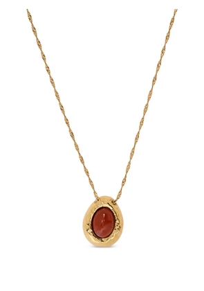 Anni Lu stone-pendant necklace - Gold