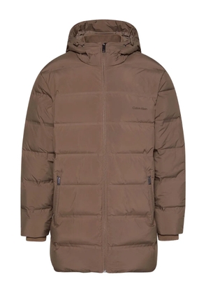 Calvin Klein hooded padded coat - Brown