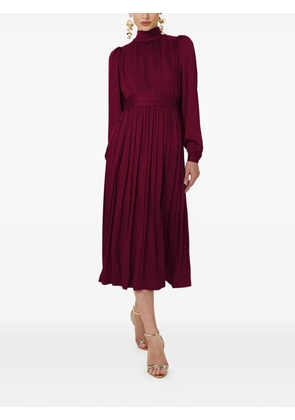 FRAMBOISE Otello mock-neck midi dress - Red