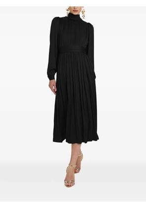 FRAMBOISE Otello pleated midi dress - Black