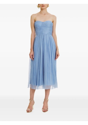 FRAMBOISE Marybella silk midi dress - Blue