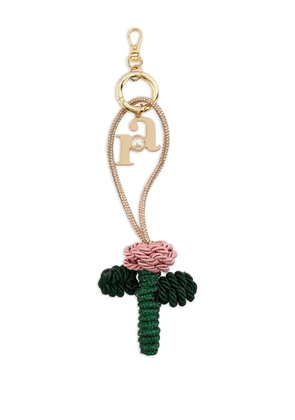 Rosantica flower-detail bag charm - Gold