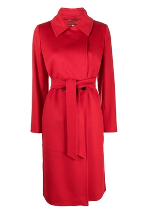 Max Mara BCollag double-breasted belted coat - Red