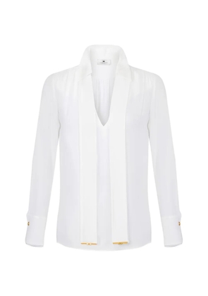 Elisabetta Franchi V-neck blouse - White