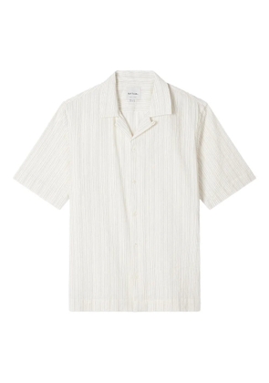 Paul Smith striped short-sleeve shirt - White