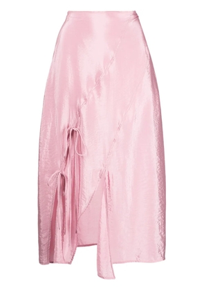 Rejina Pyo Joey draped midi skirt - Pink