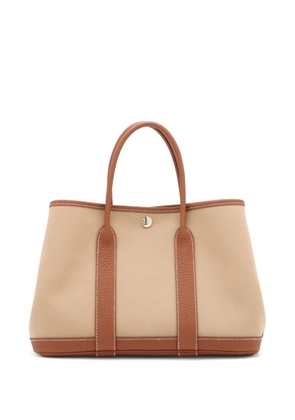 Hermès Pre-Owned 2023 Toile and Negonda Garden Party 30 satchel - Brown