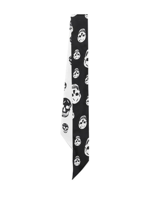Alexander McQueen skull-print scarf - Black