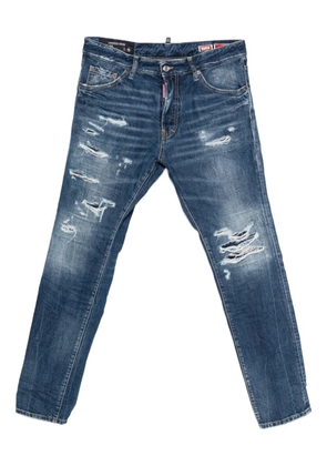 DSQUARED2 Teddy distressed jeans - Blue