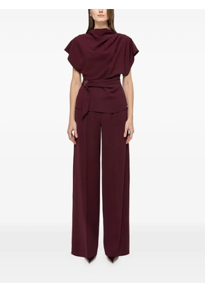 NISSA pressed-crease trousers - Red