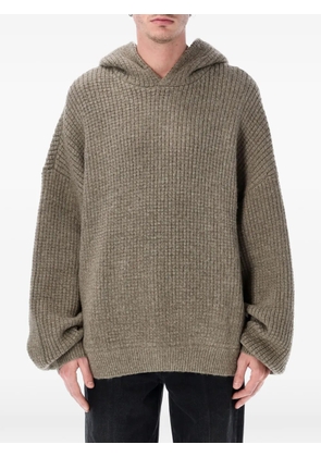 FEAR OF GOD ESSENTIALS ribbed hoodie - Brown