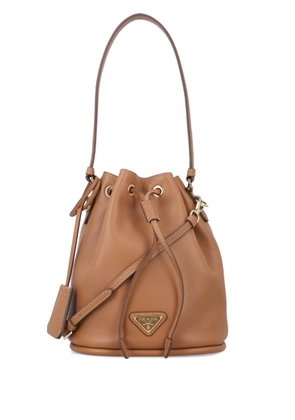Prada mini Re-Edition 1978 drawstring bucket bag - Brown