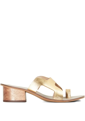 Osklen Calçadão heeled sandals - Gold