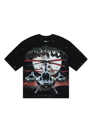 GODSPEED Air Strike graphic-print T-shirt - Black