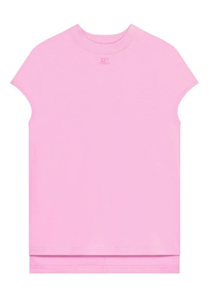 Courrèges logo solarized T-shirt - Pink