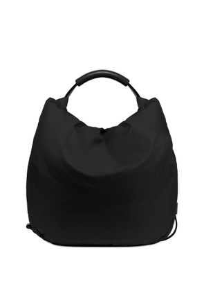 Moschino logo-lettering shoulder bag - Black