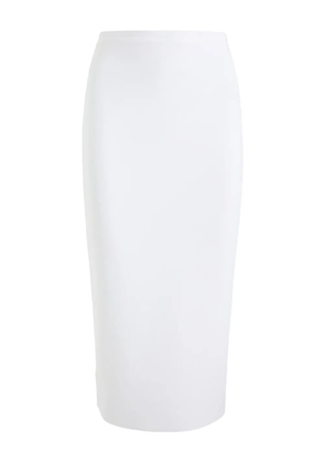 Norma Kamali elastic-waist midi skirt - White