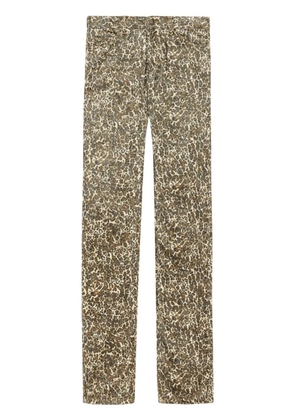 ISABEL MARANT Ferni straight trousers - Brown