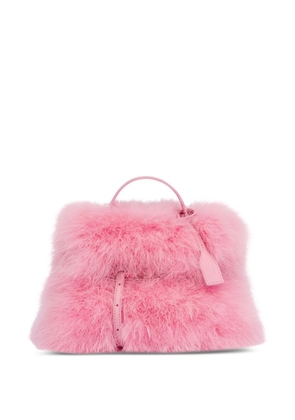 Moschino faux-fur tote bag - Pink