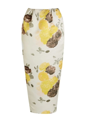 Bernadette floral-print midi skirt - Neutrals