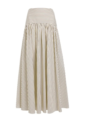 STAUD Procida striped skirt - Neutrals