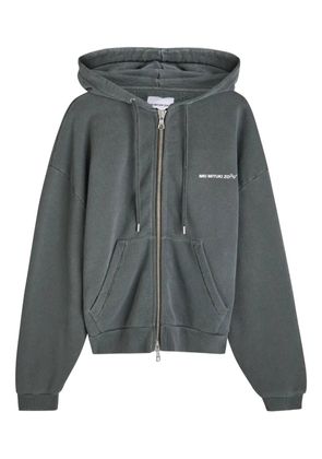 MKI Miyuki Zoku zip-up hooded hoodie - Grey