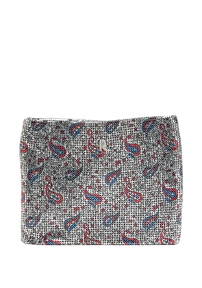 Rabanne paisley pattern clutch bag - Grey
