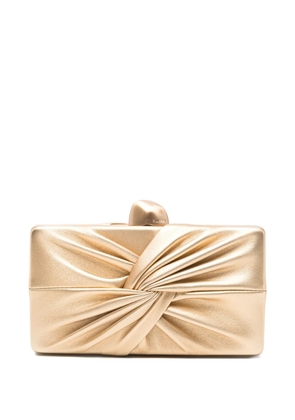 Cult Gaia Lisse knot-detail mini clutch - Gold