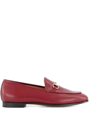 Gucci horsebit leather loafers - Red