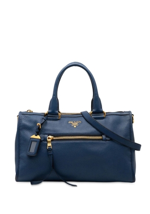 Prada Pre-Owned 2000-2025 Vitello Daino Zip Top satchel - Blue