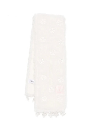 ROCKFISH x Susan Fang bubble-flower scarf - White