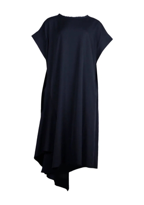 Yohji Yamamoto Pre-Owned asymmetric midi dress - Black