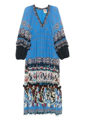 FARM Rio Ainika Tiles maxi dress - Blue