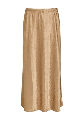 Eileen Fisher crinkle elasticated midi skirt - Neutrals