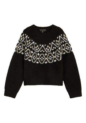 Nili Lotan fairisle-pattern sweater - Black